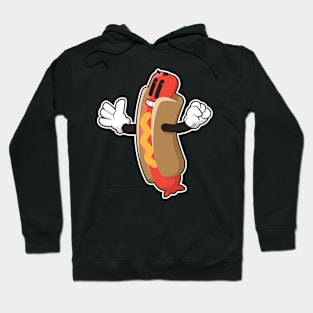 Happy Wiener in His Bun - Vector Art Hoodie